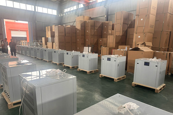 One container Granular ice machine exported abroad